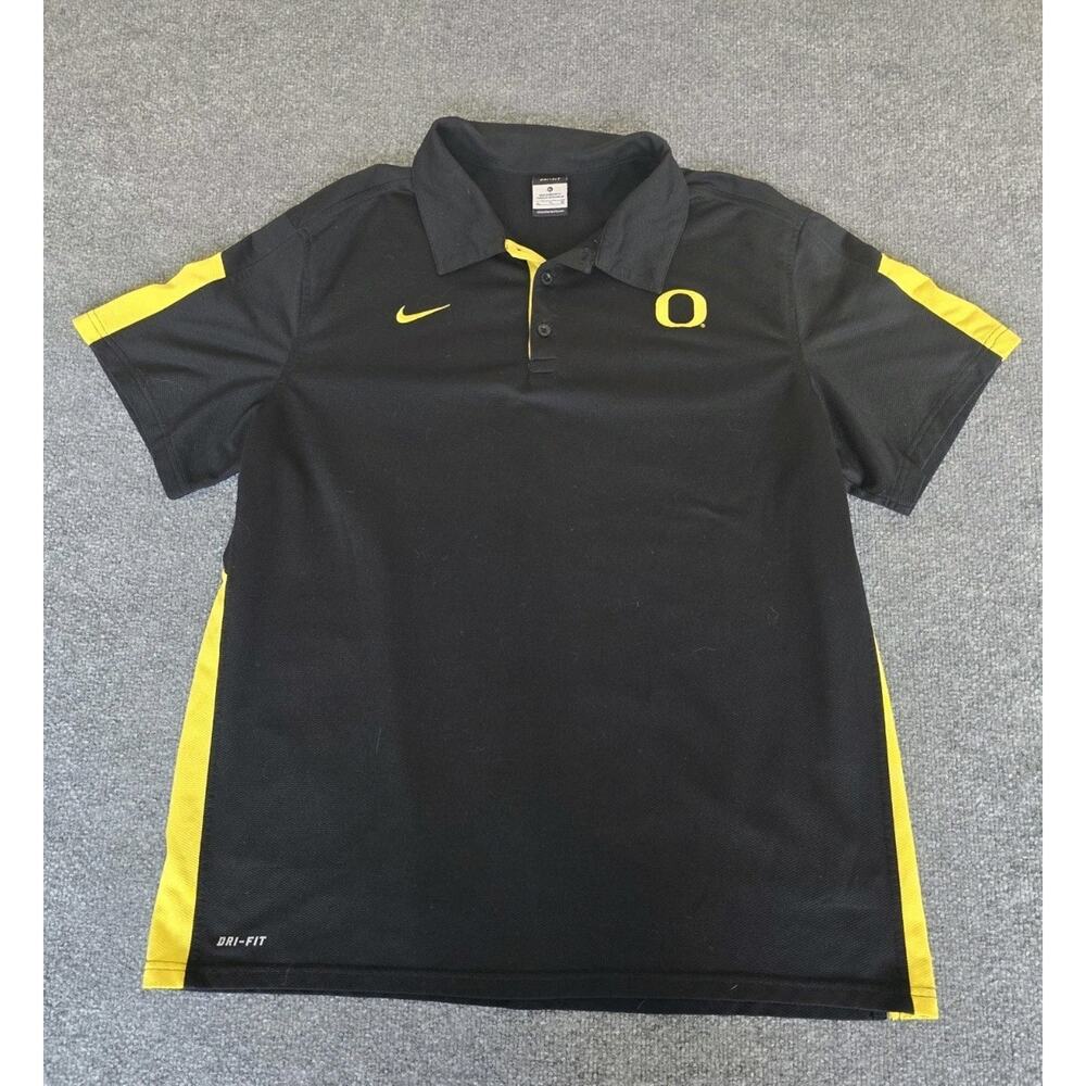 Nike Dri-FIT Oregon Ducks Polo Shirt Mens XL Golf Athletic College Football Big